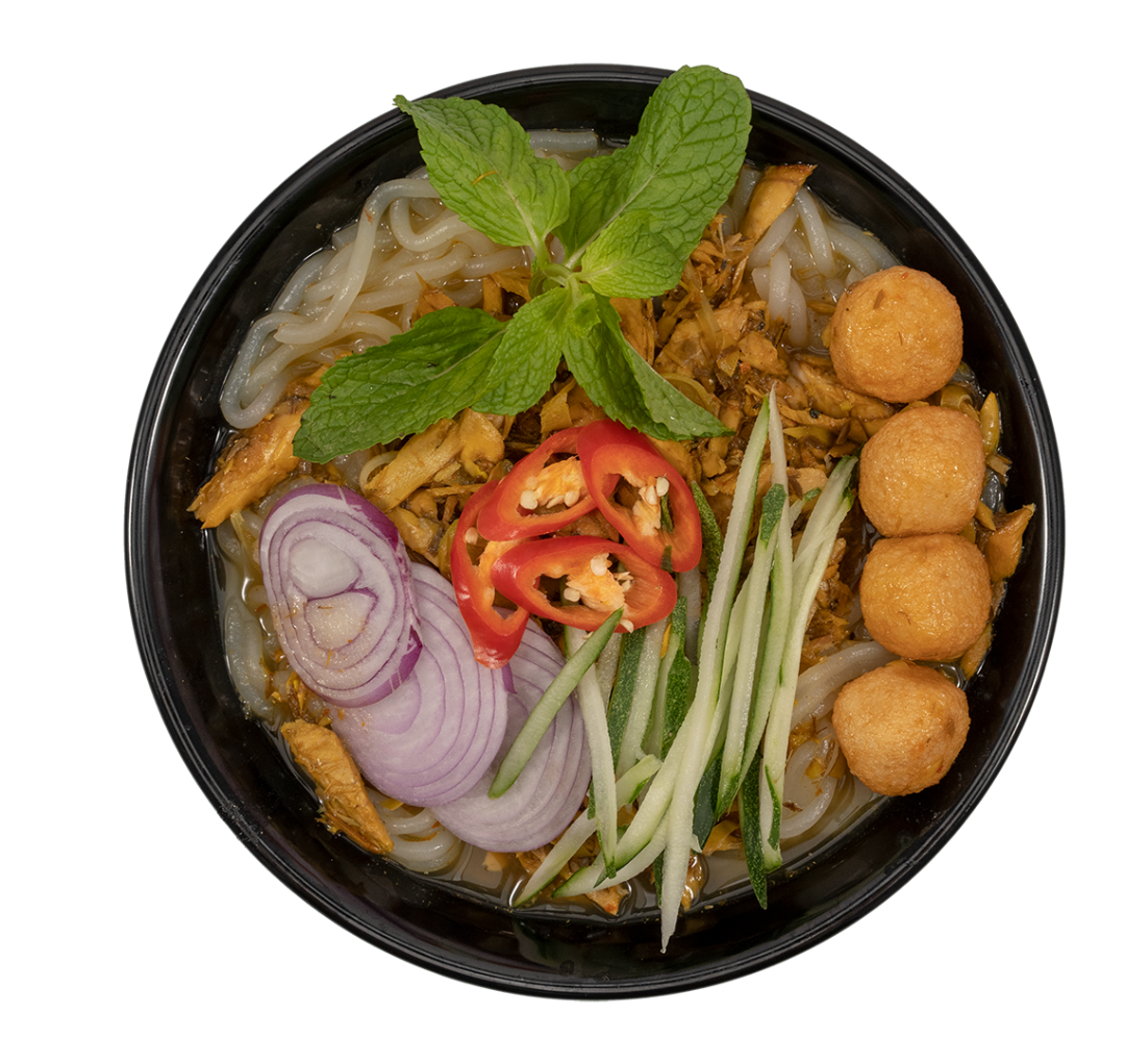 Asam Laksa with Fish Balls