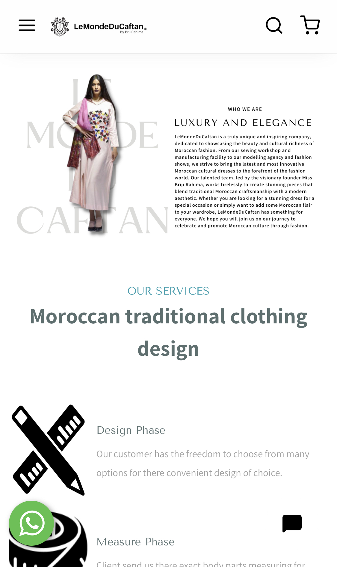 spotlight adz le monde du caftan website image portfolio