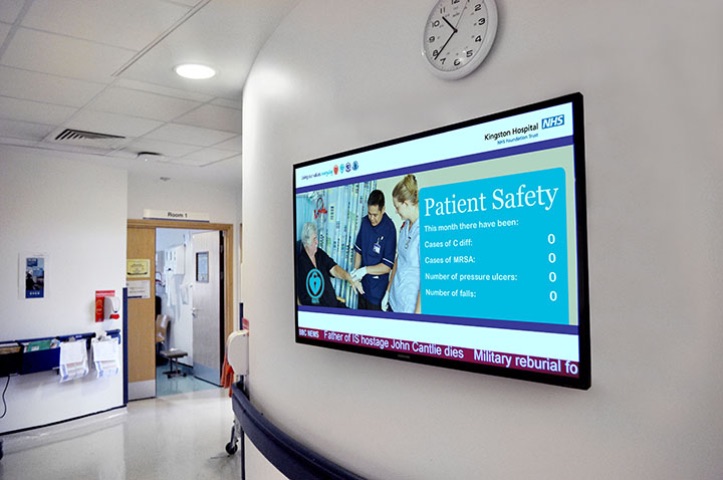 pantallas para hospitales