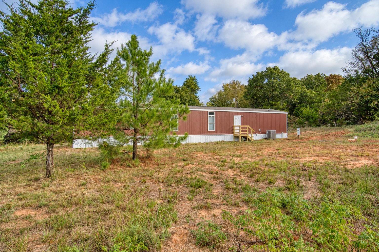 Rear Exterior and Yard - 332707 E Caprock Dr, Wellston OK