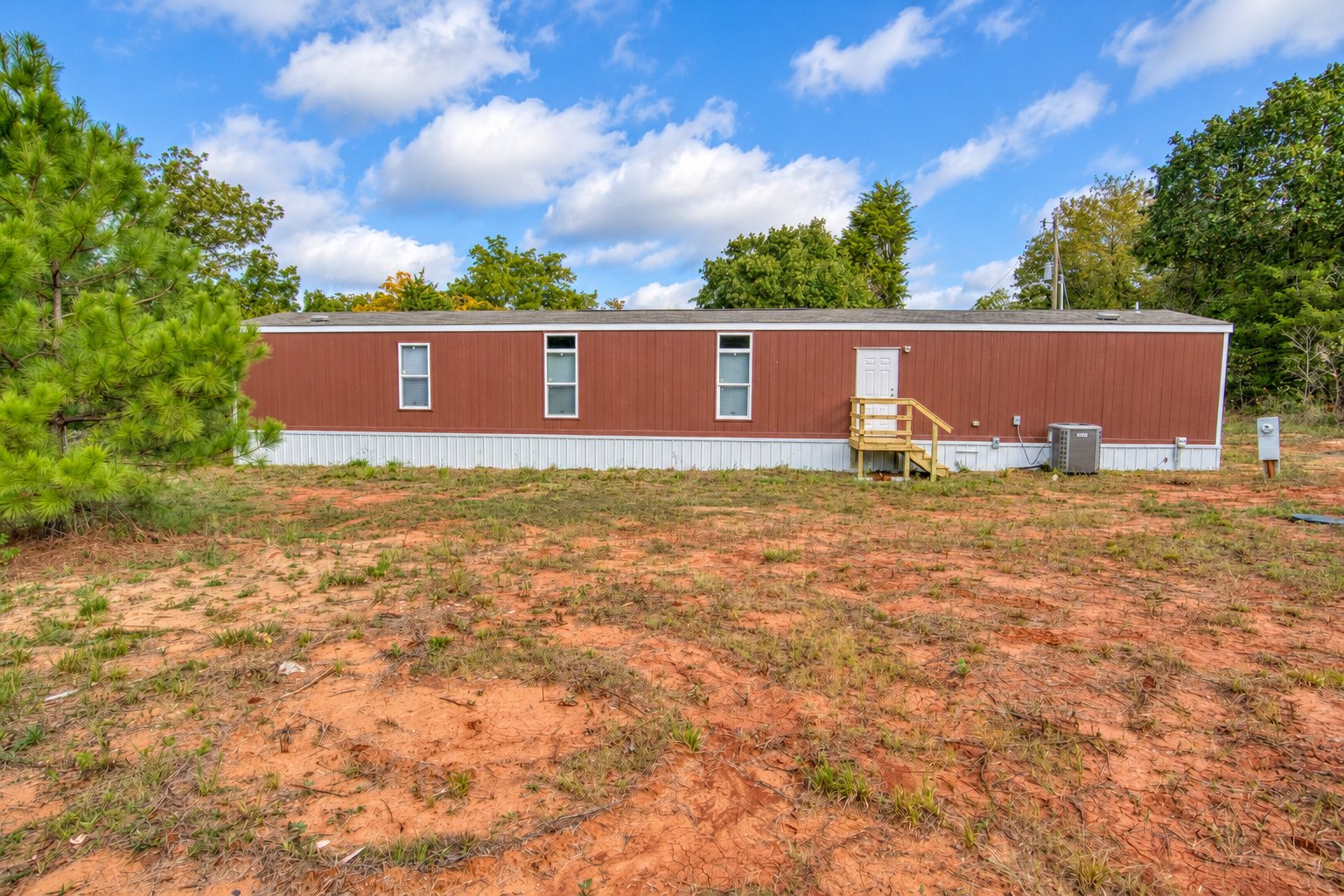 Rear Exterior with Back Deck - 332707 E Caprock Dr, Wellston OK