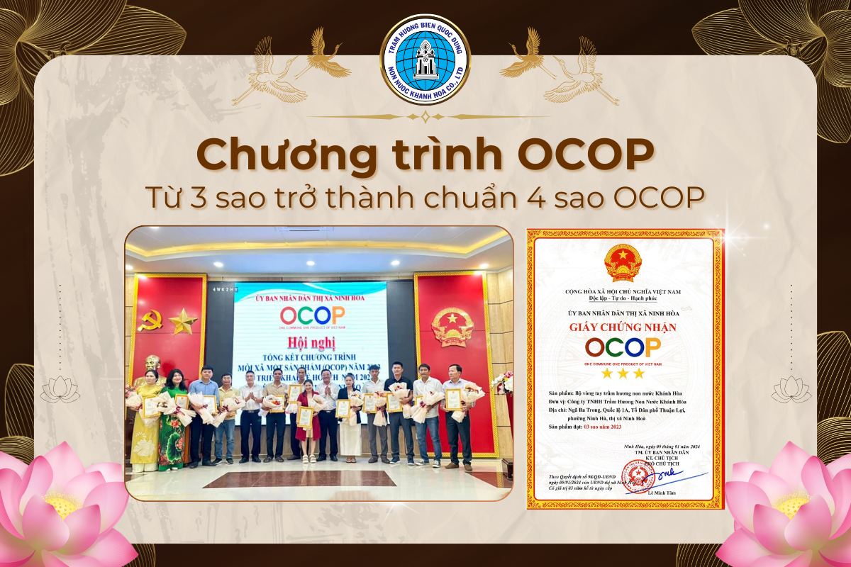 Trầm hương Non nước Khánh Hòa - Tiêu chuẩn OCOP