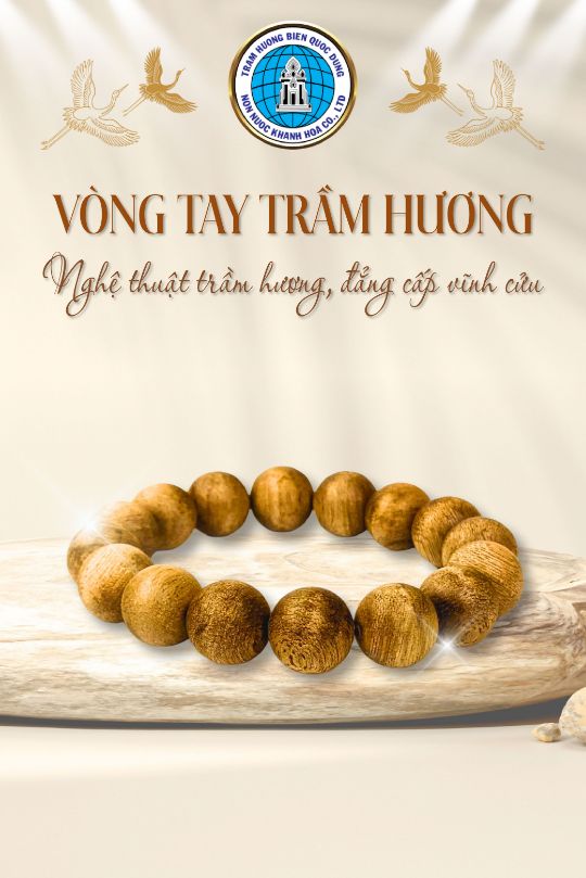 vòng tay trầm hương non nước khành hòa