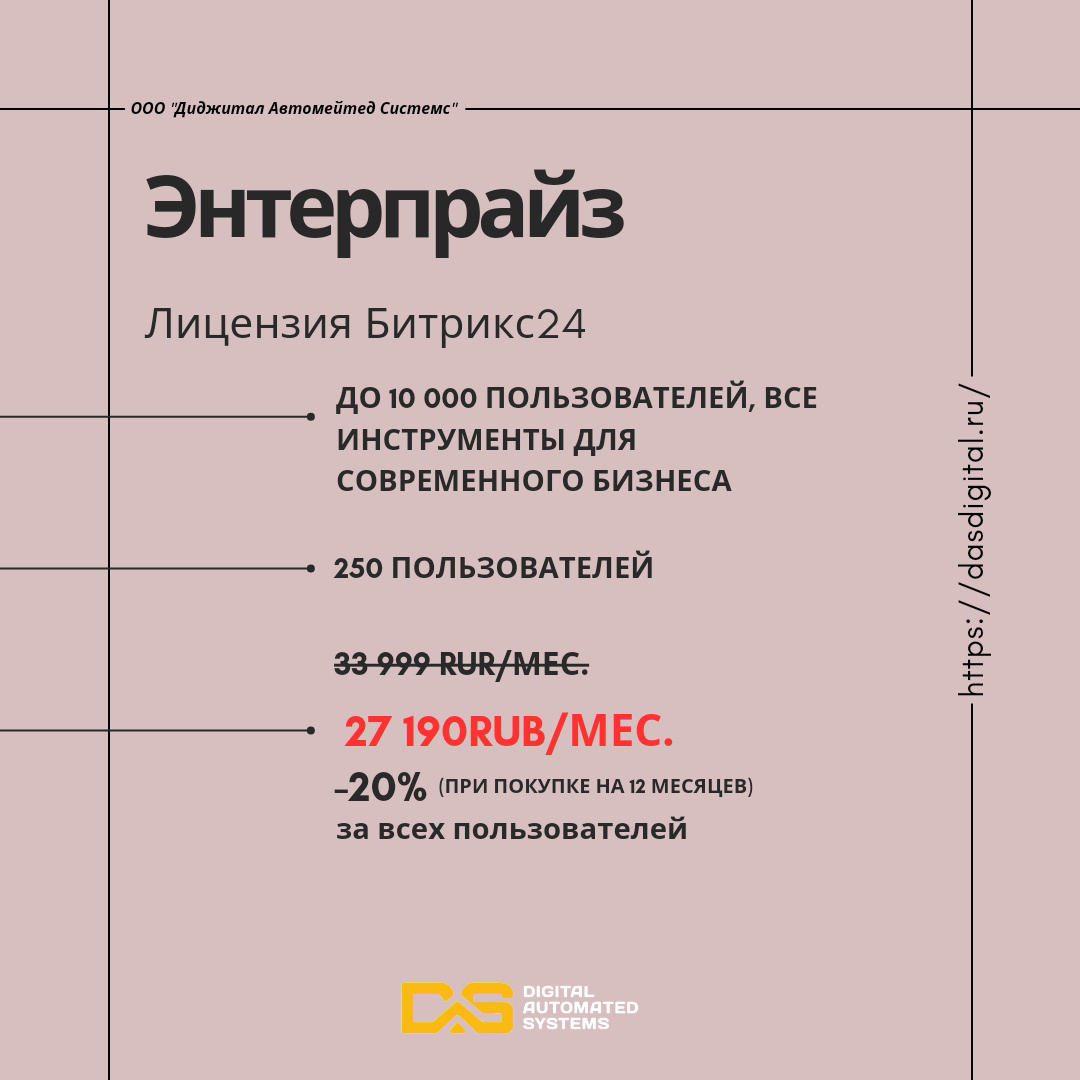 Энтерпрайз Лицензия Битрикс24