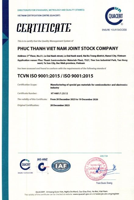Chứng nhận ISO 9001:2015