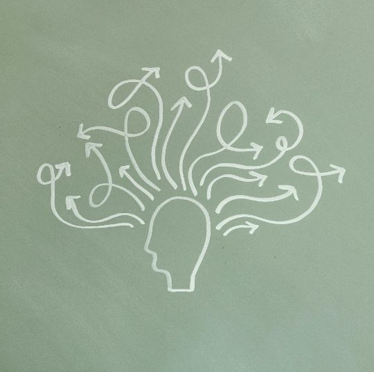 Therapist sitting and listening to client