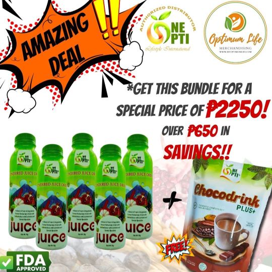 5 Opti Juice + 1 FREE Opti Chocodrink