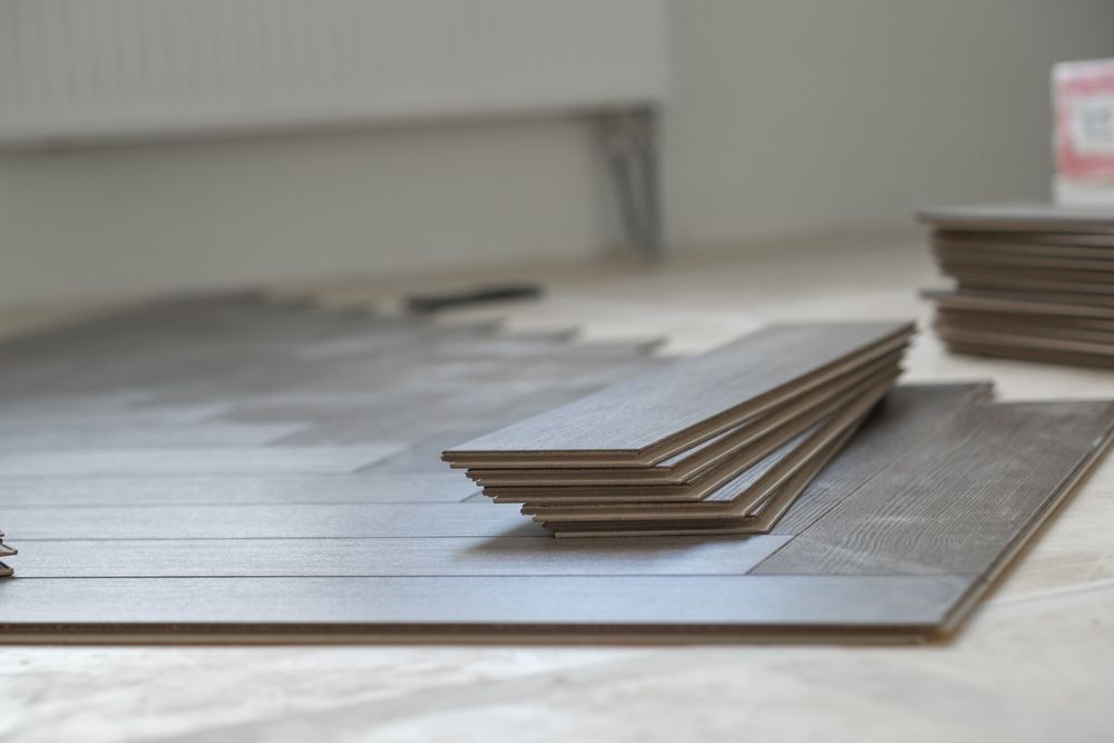 Laminate flooring sample
