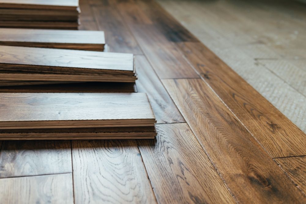 Hardwood flooring sample
