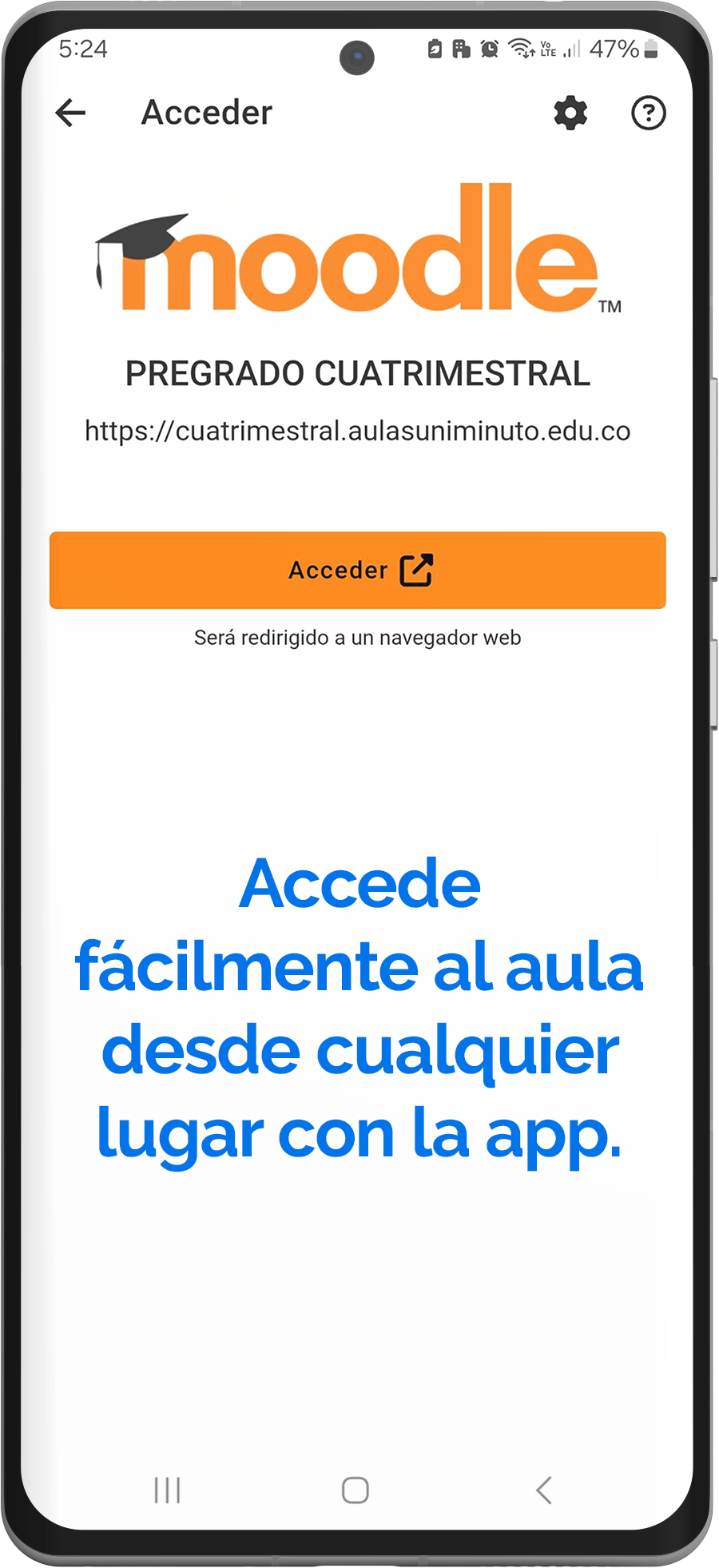 Accede fácilmente al aula desde cualquier lugar con la app