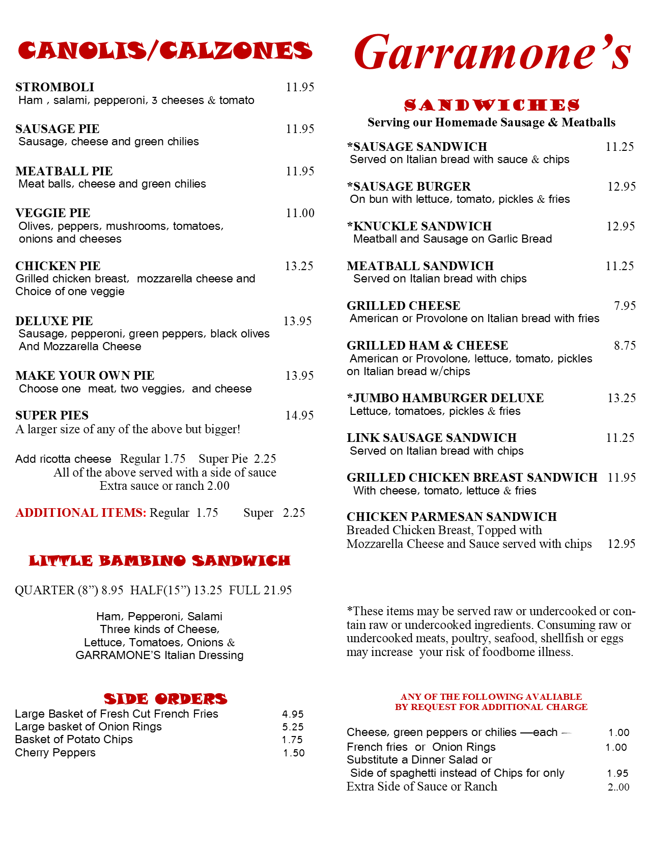 Garramone's Pizza and Italian Restaurant