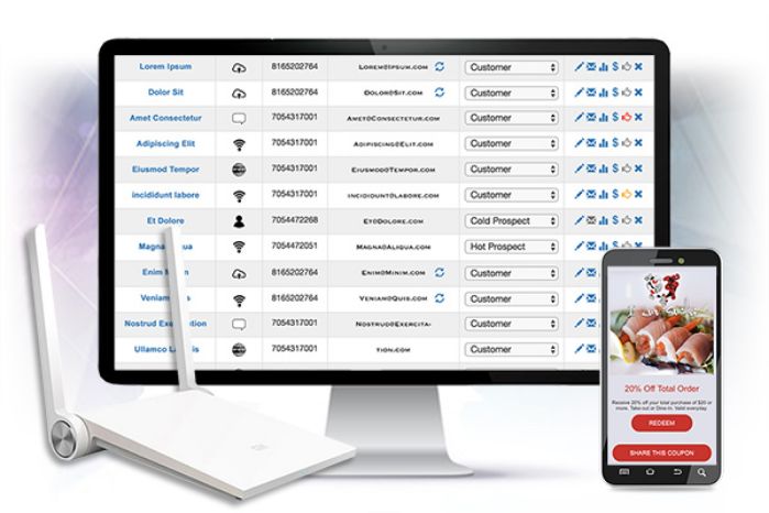 WiFi Marketing for retail.  Automate Marketing and boost sales.