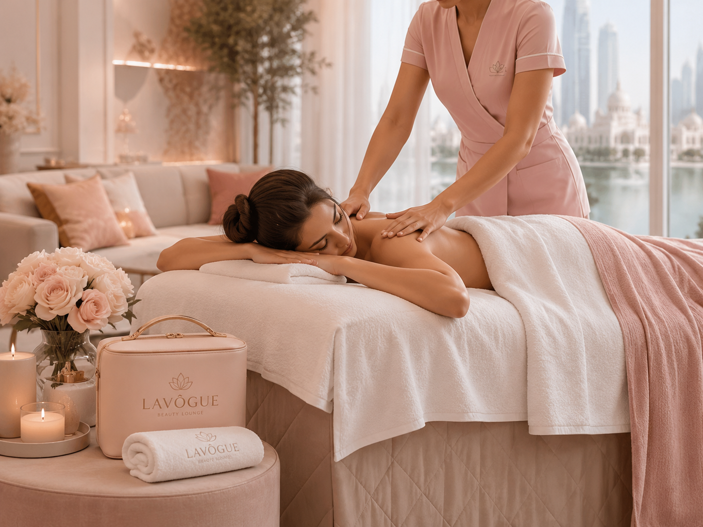 Massage home service at LAVŌGUE