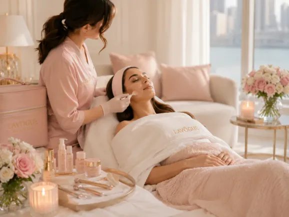 Facial home service at LAVŌGUE