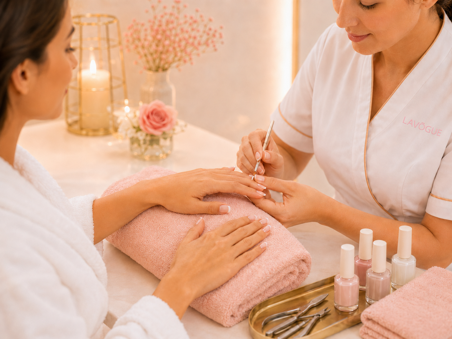 Luxury manicure and nail services at LAVŌGUE