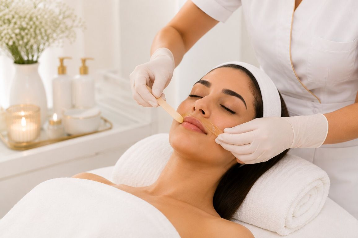 Waxing and threading services at LAVŌGUE Beauty Lounge