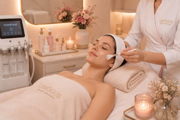 Professional facial and skincare treatments at LAVŌGUE