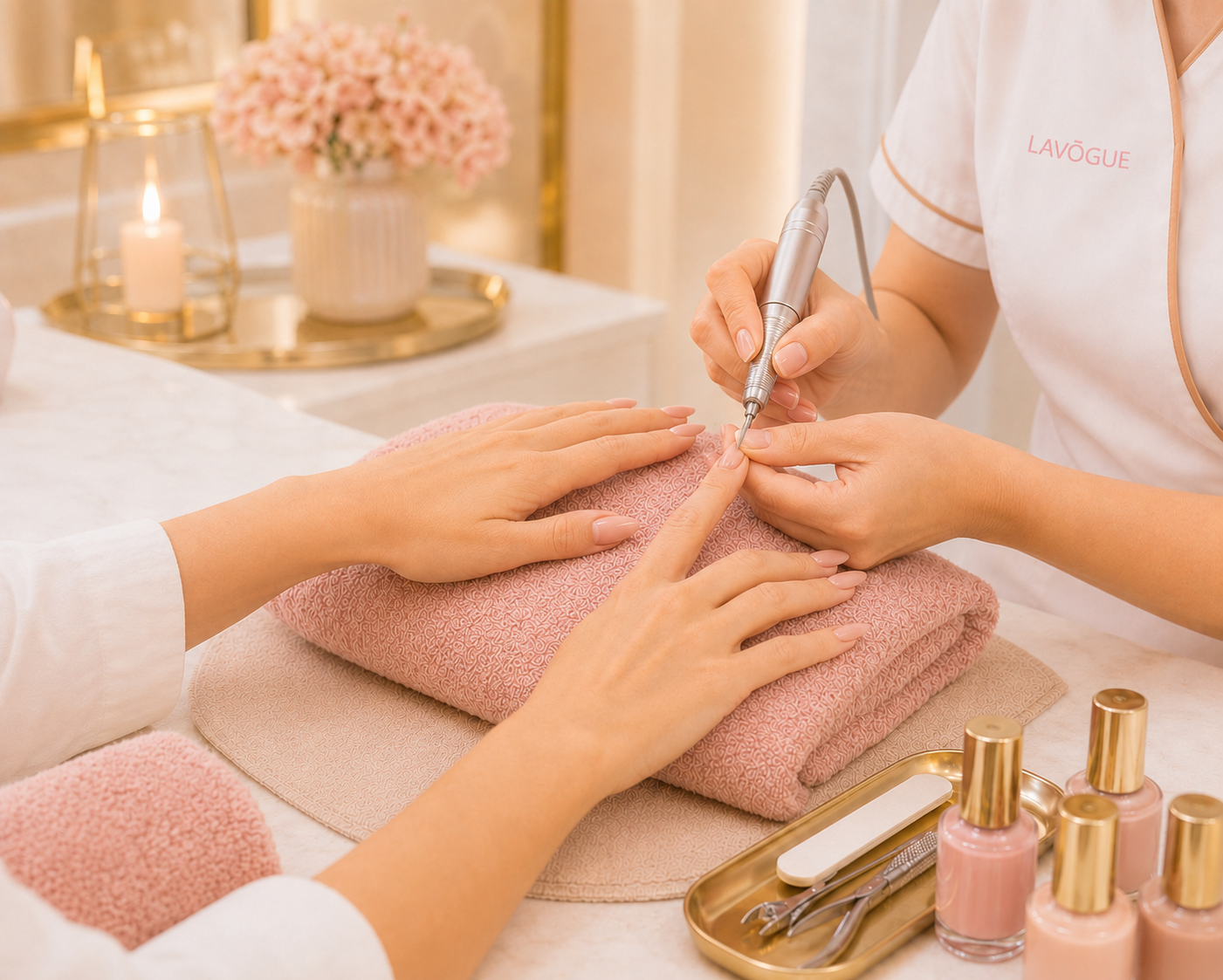 Nail extension refill at LAVŌGUE