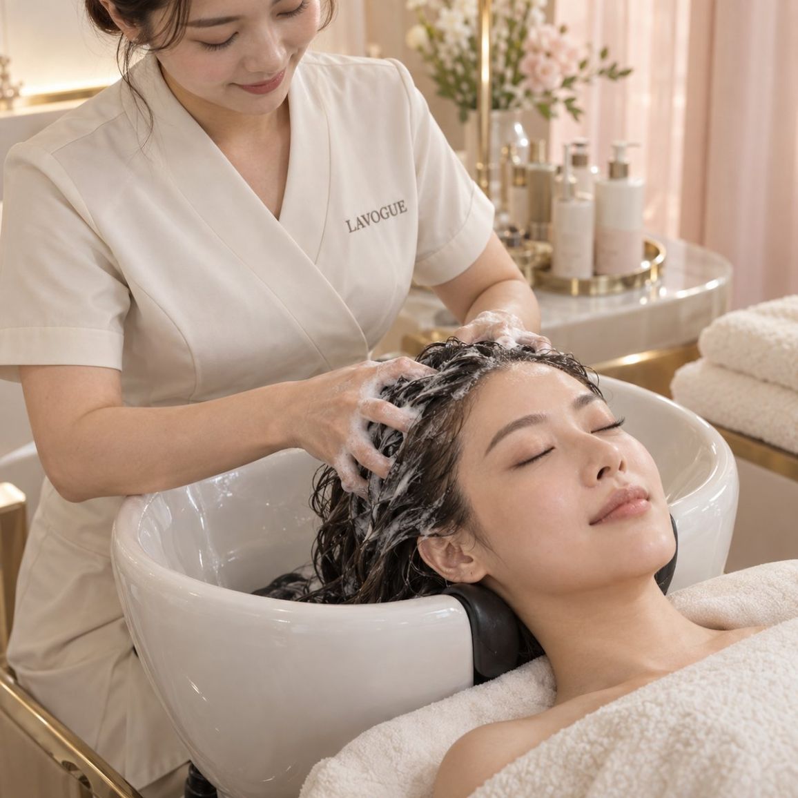 Korean Head Spa treatment at LAVŌGUE