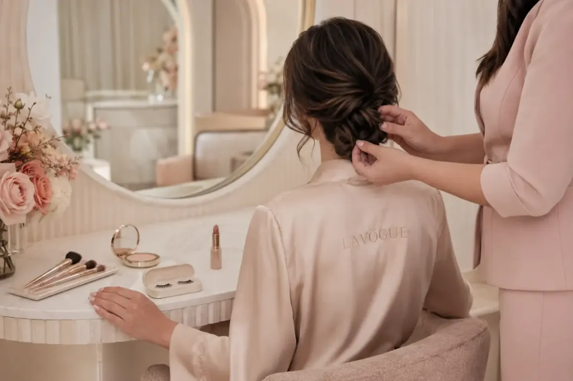 Occasion hair styling, makeup and nails at LAVŌGUE