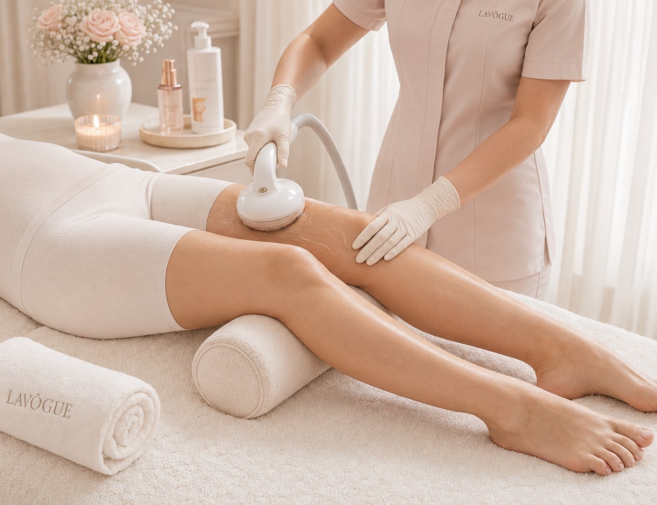 Thigh sculpting treatment at LAVŌGUE