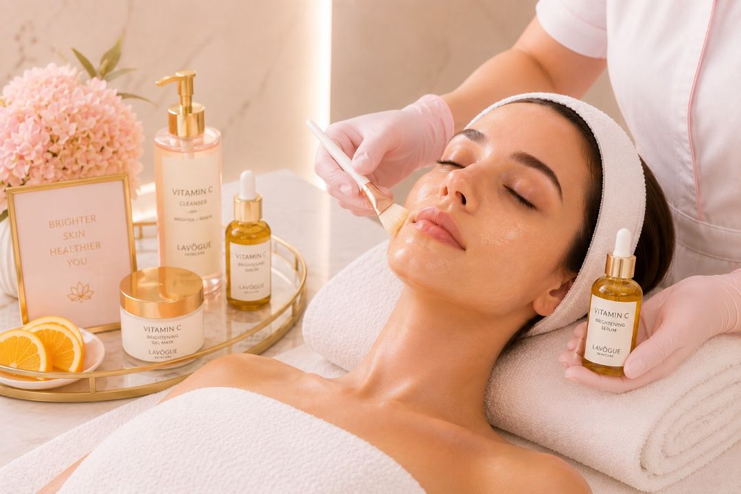 Vitamin C brightening facial at LAVŌGUE