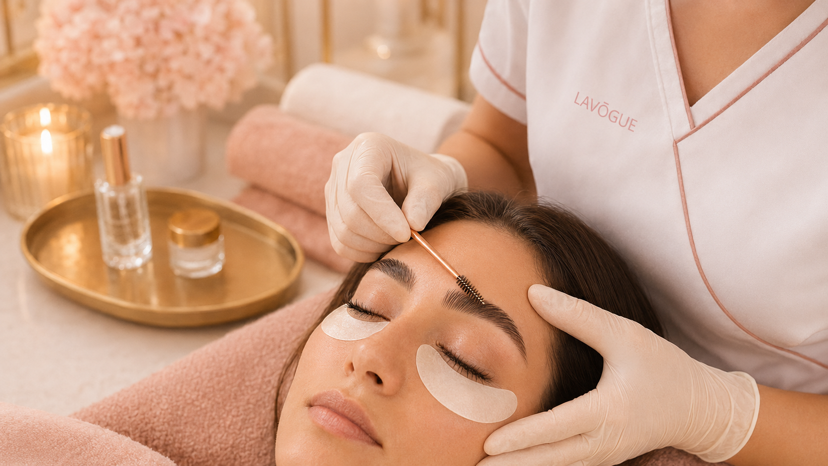 Luxury brows and lashes treatment at LAVŌGUE