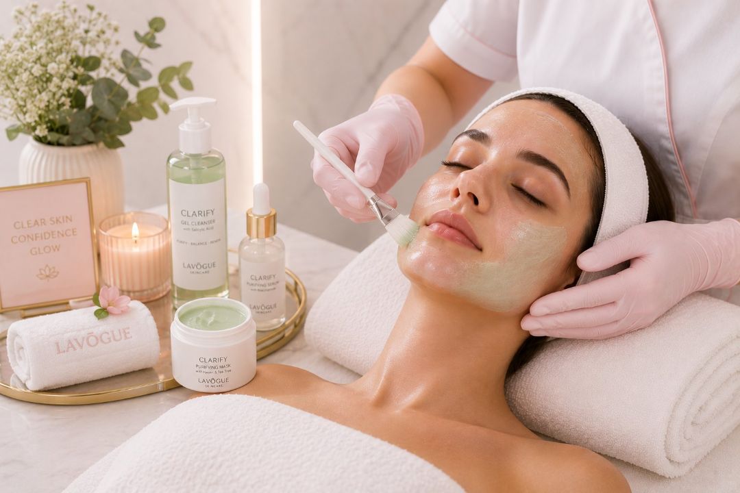 Anti-acne clarifying facial at LAVŌGUE