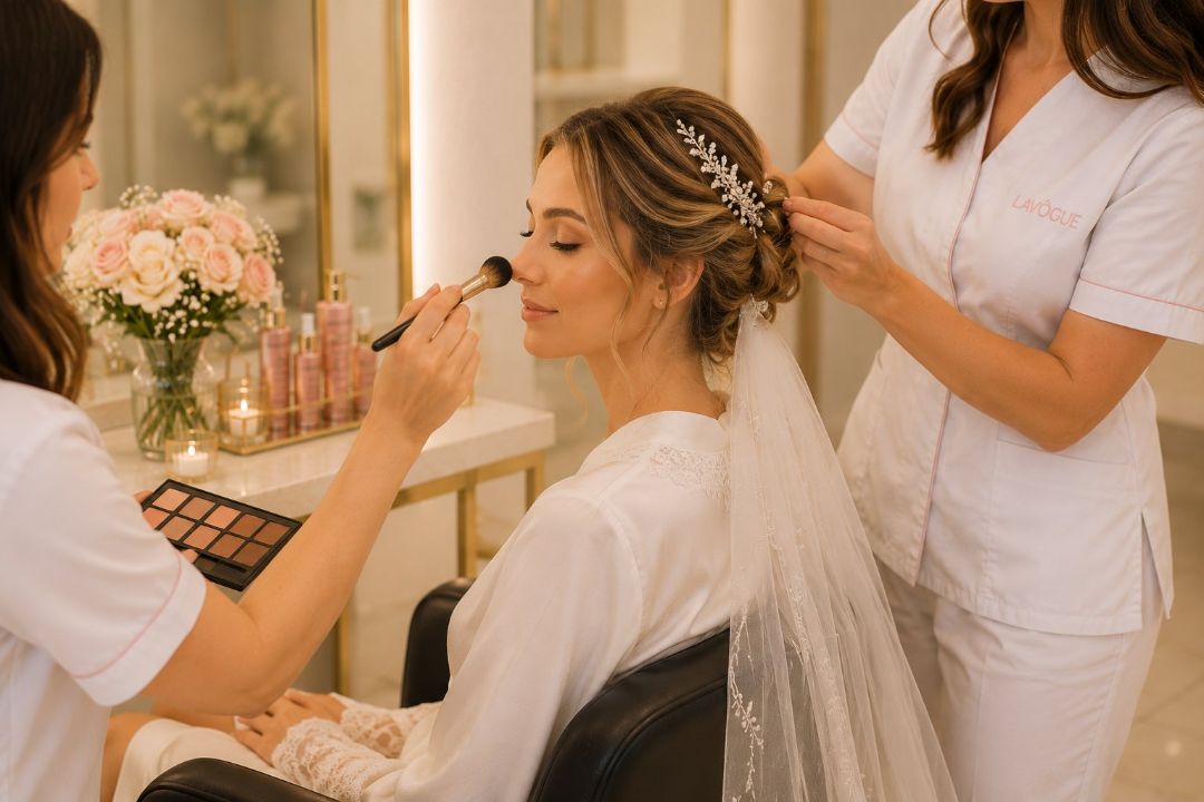 Bridal beauty services at LAVŌGUE