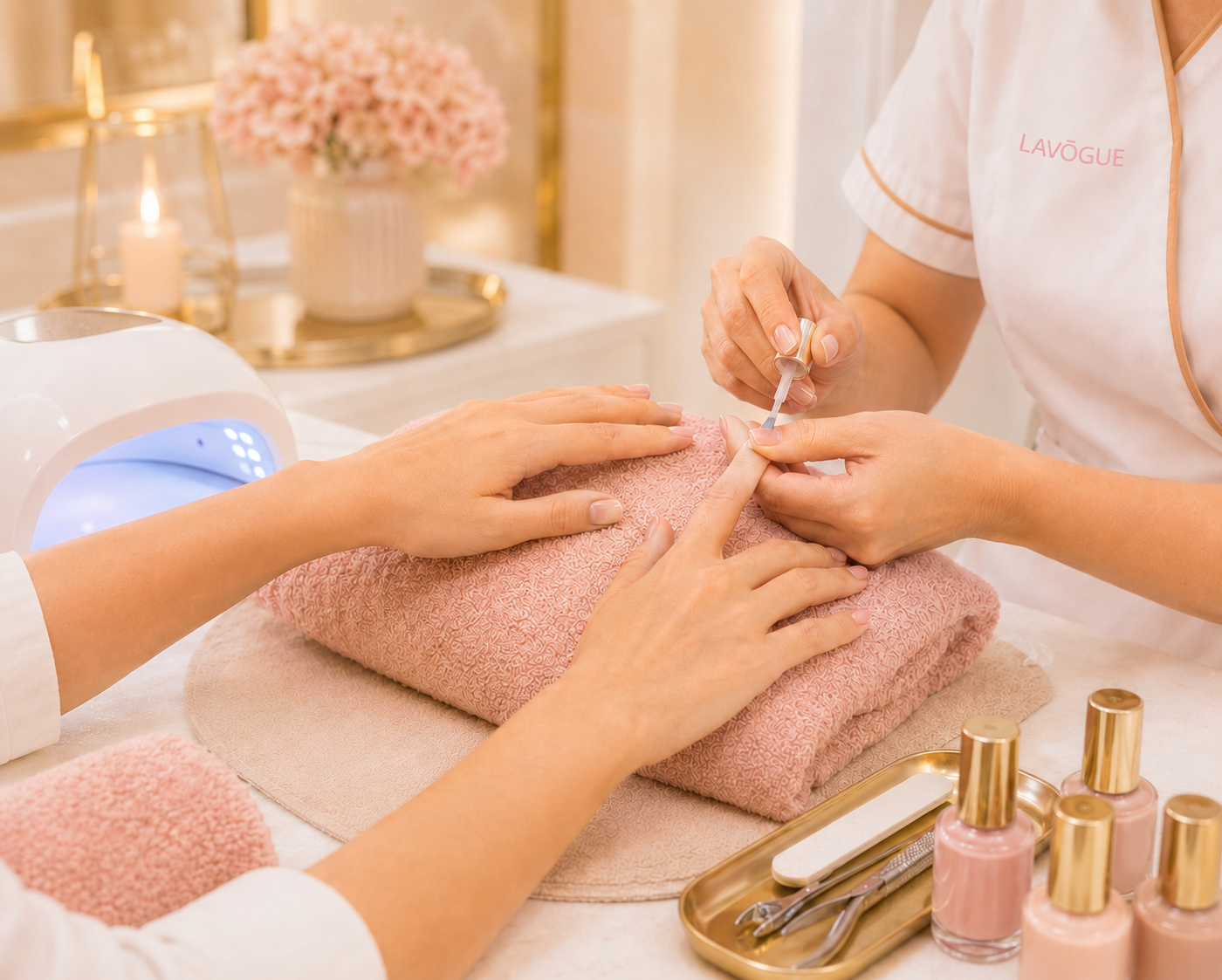 Gel manicure at LAVŌGUE