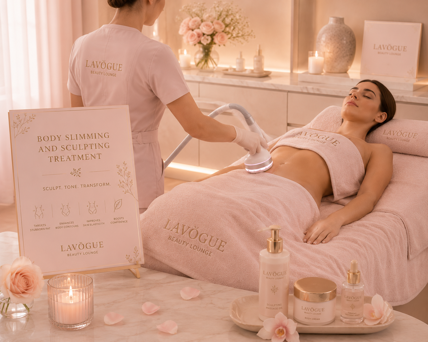 Body slimming and sculpting treatment at LAVŌGUE