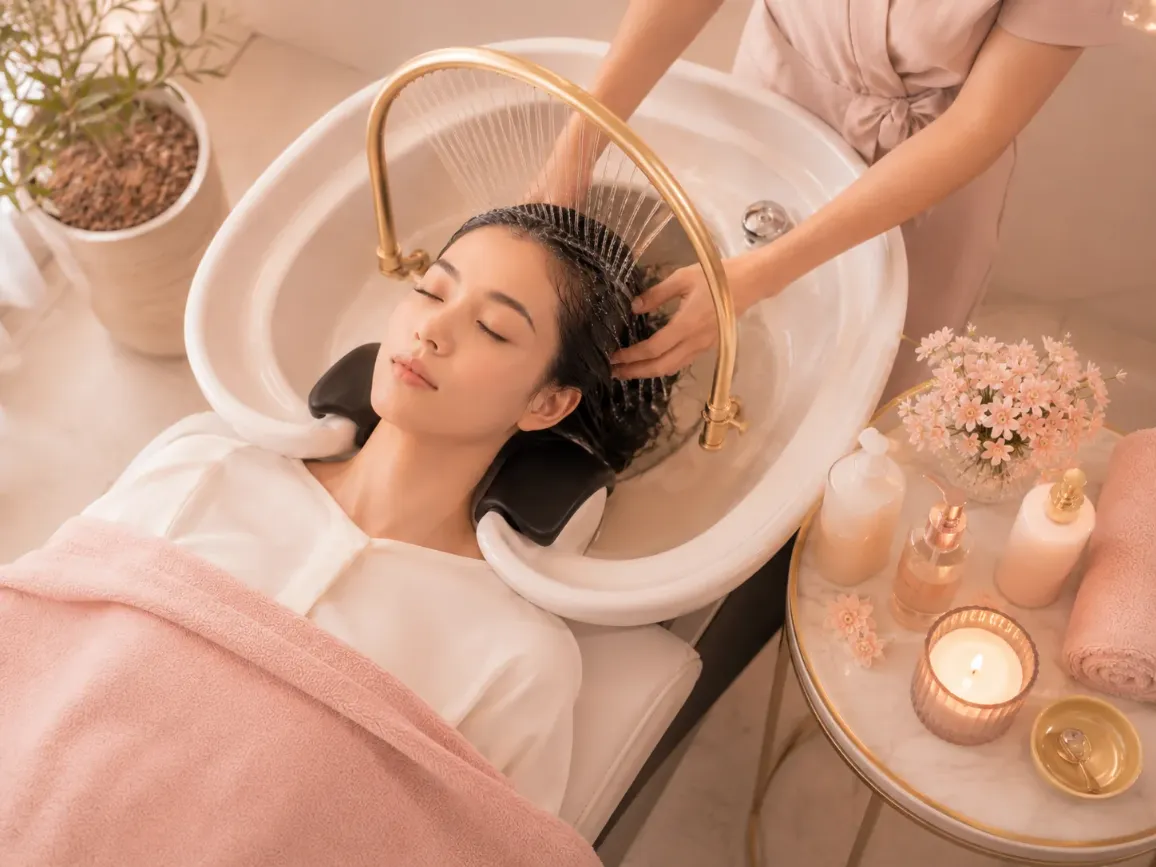 Japanese and Korean Head Spa scalp massage at LAVŌGUE