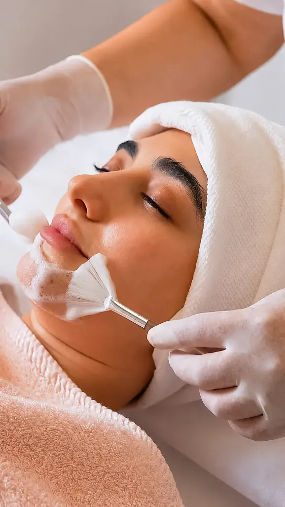 Professional facial treatment at LAVŌGUE