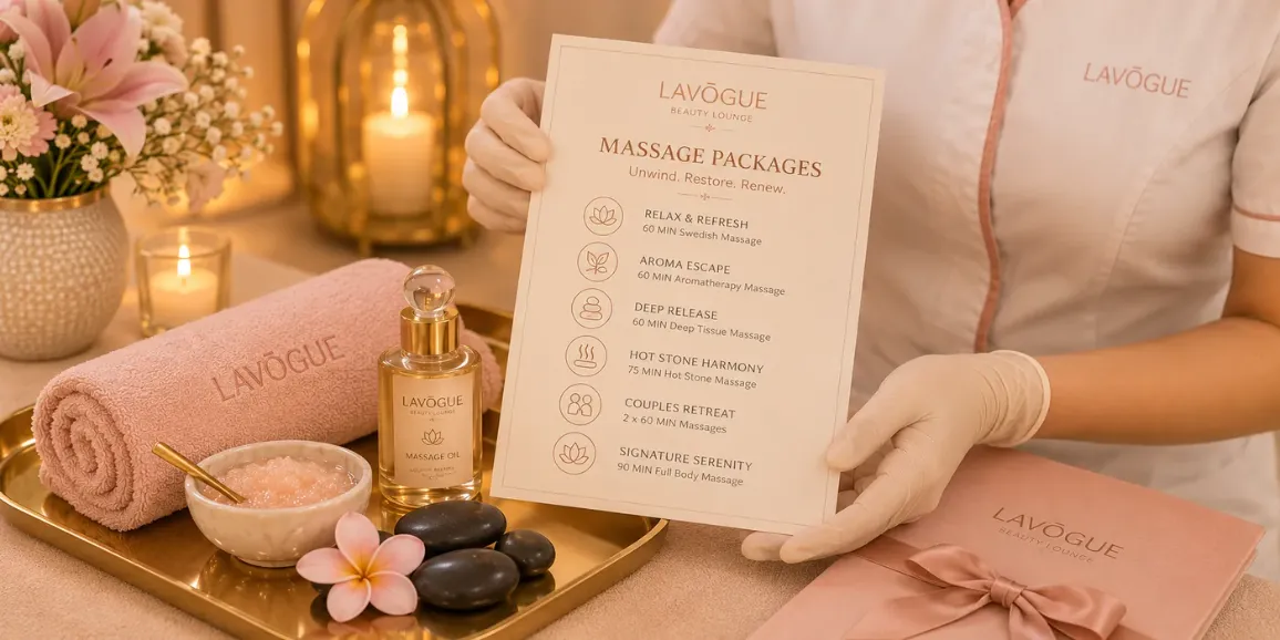 Massage and wellness packages at LAVŌGUE