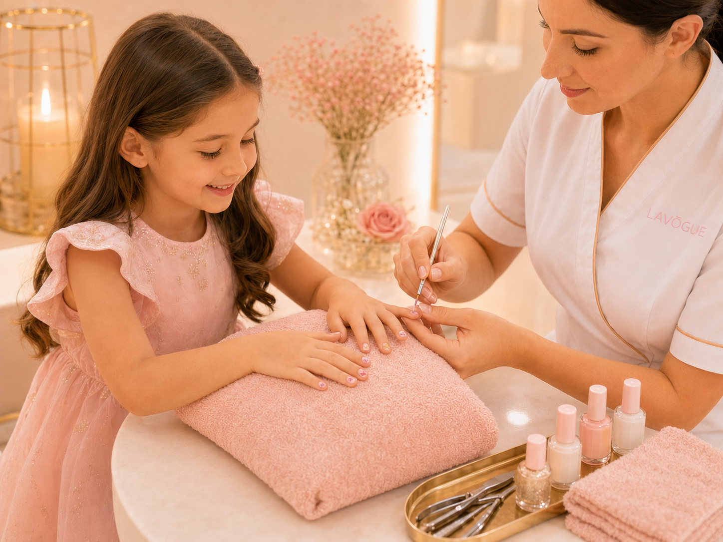 Princess nails at LAVŌGUE