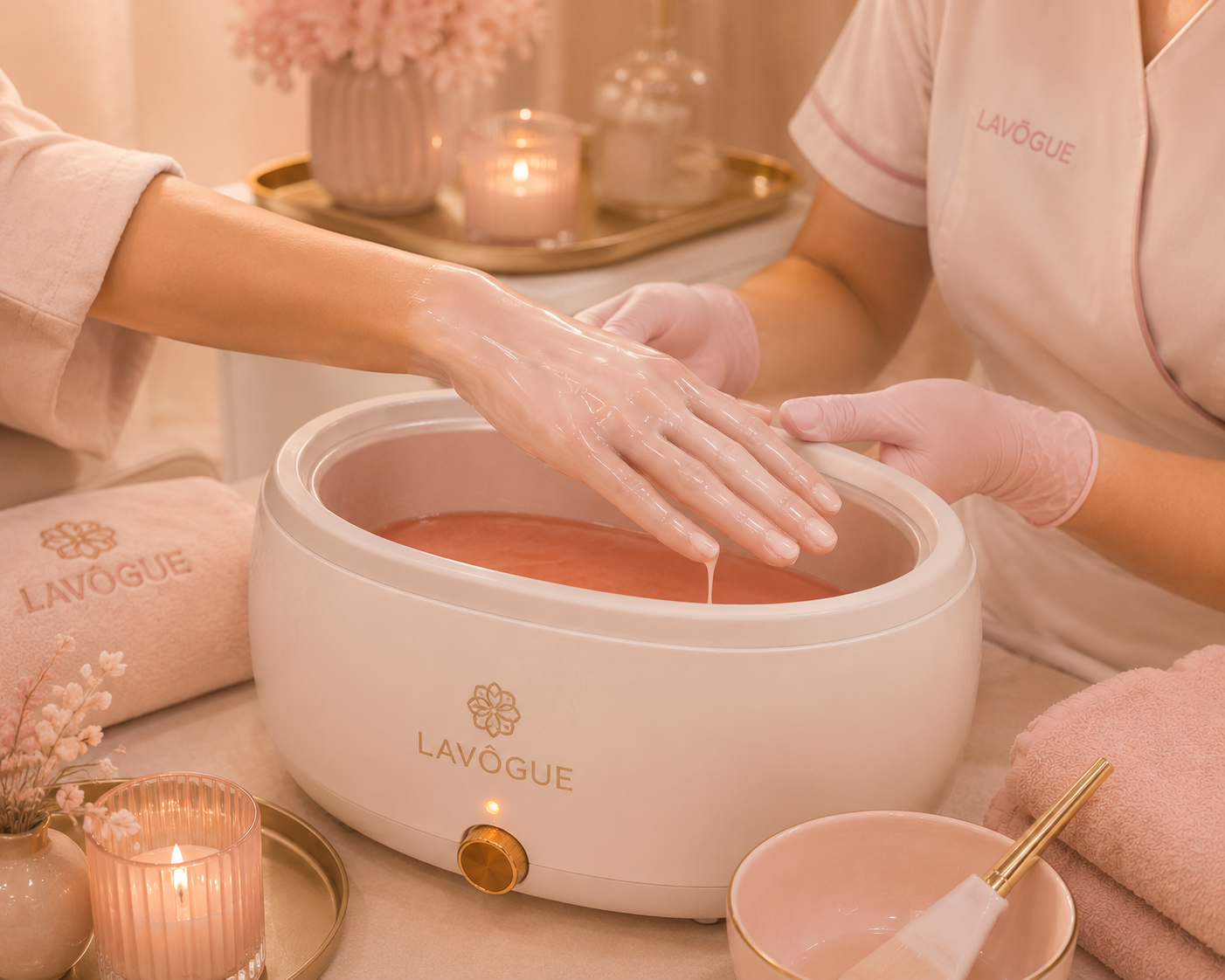 Paraffin treatment for hands or feet at LAVŌGUE