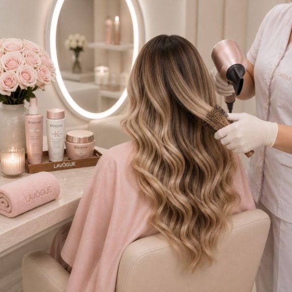 Hair services at LAVŌGUE Beauty Lounge