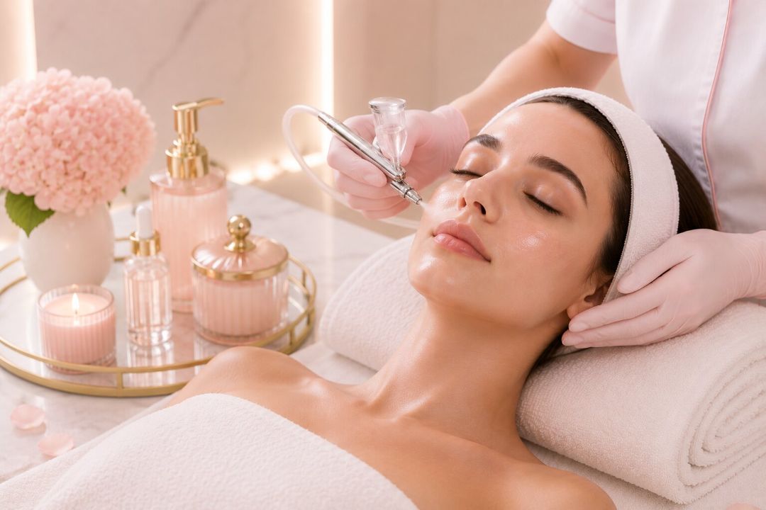 Oxygen glass skin facial at LAVŌGUE
