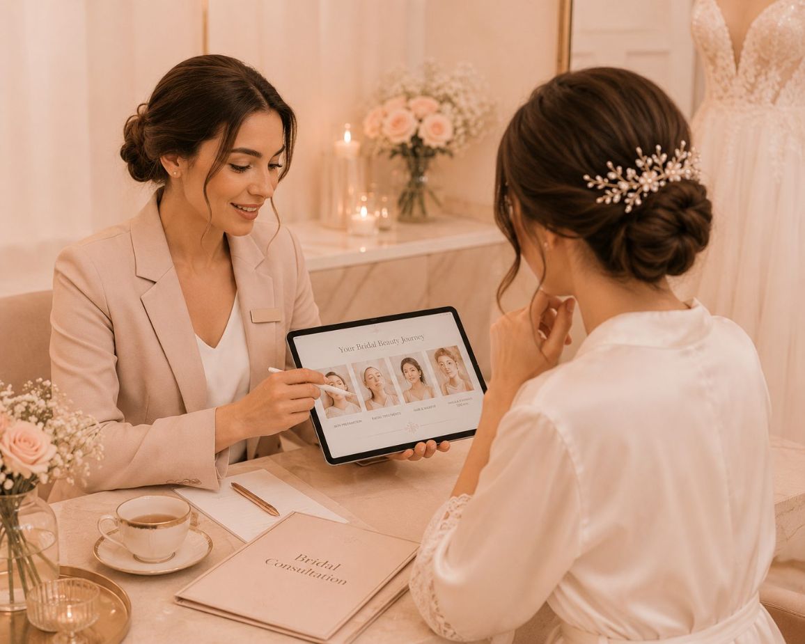 Personalised bridal consultation at LAVŌGUE