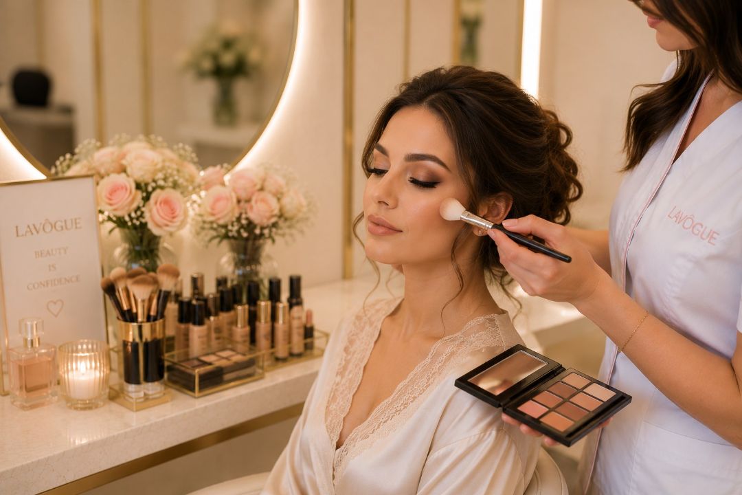 Makeup services at LAVŌGUE