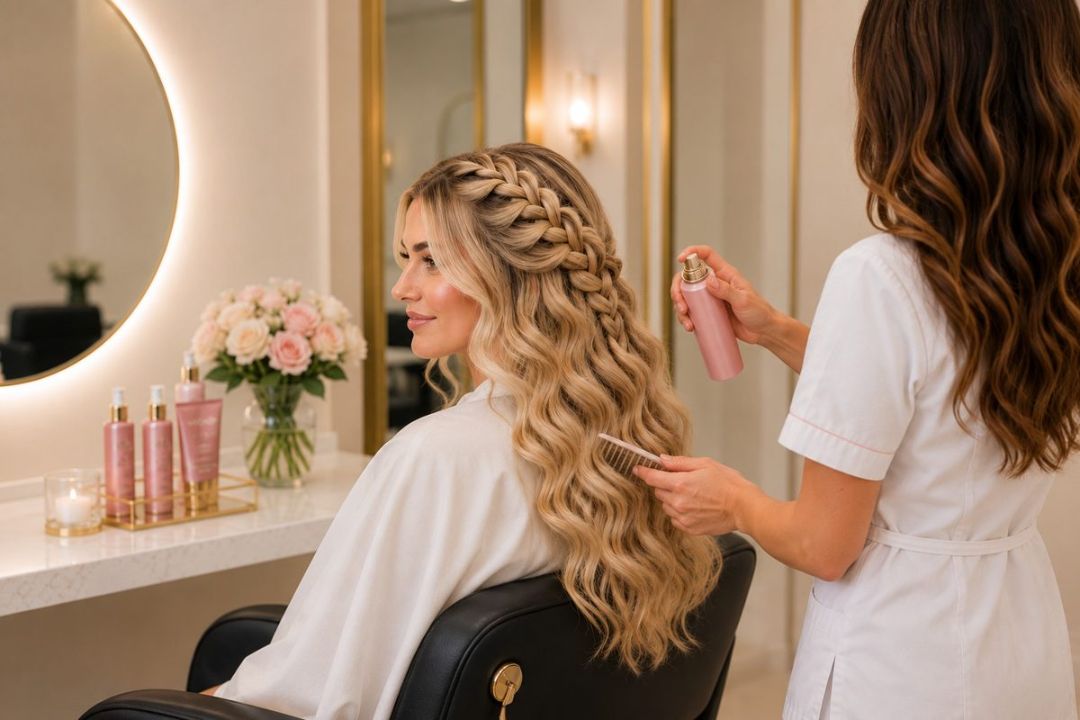 Professional hair braiding at LAVŌGUE