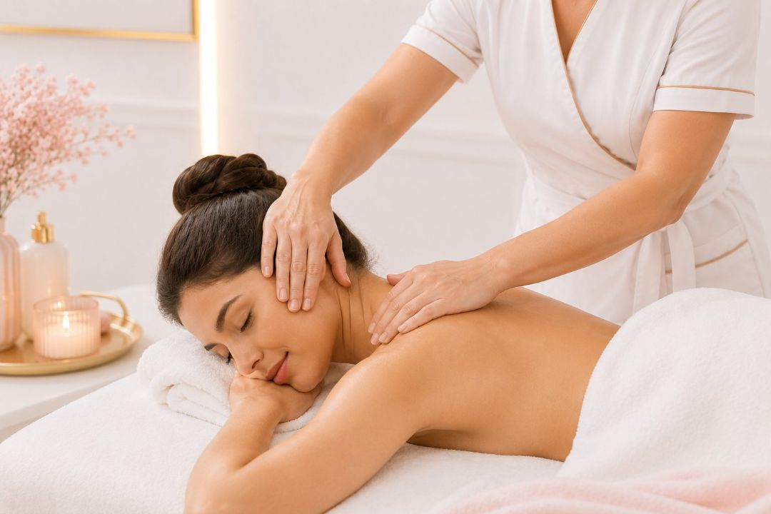 Head neck and shoulder massage at LAVŌGUE