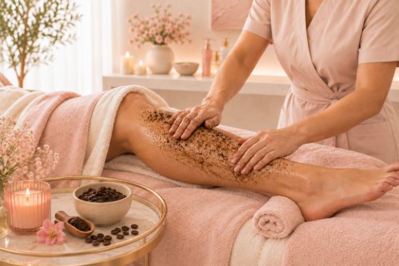 Coffee Radiance Body Scrub at LAVŌGUE