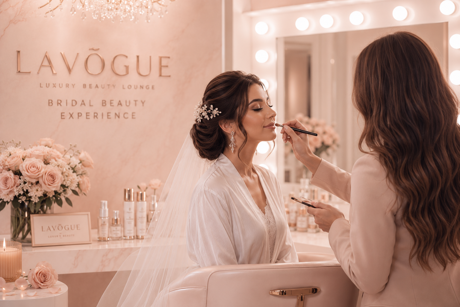 Bridal makeup at LAVŌGUE