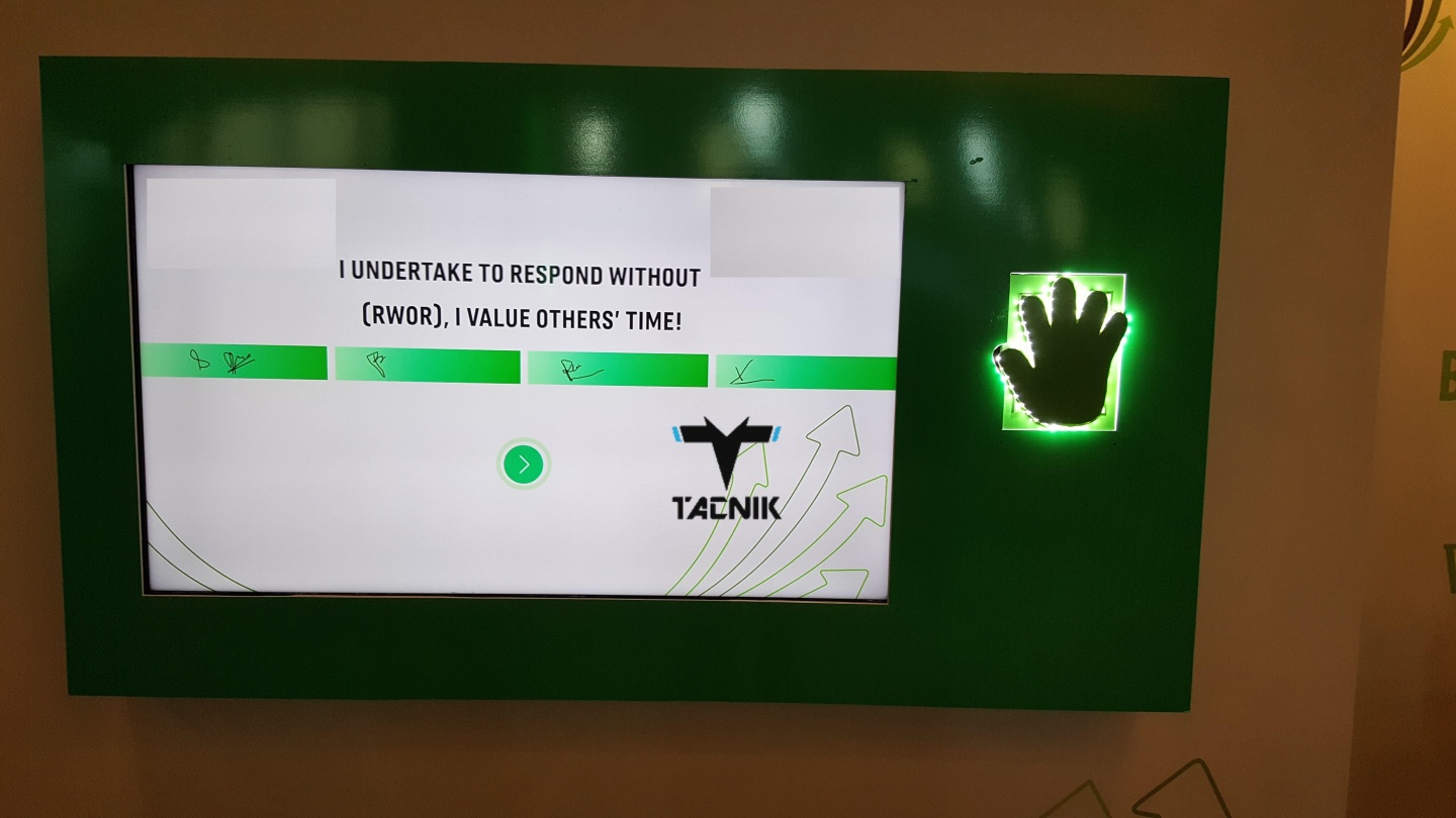 Touch Wall take a pledge