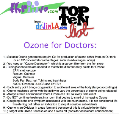 OZONE Top Ten List - drJinLA