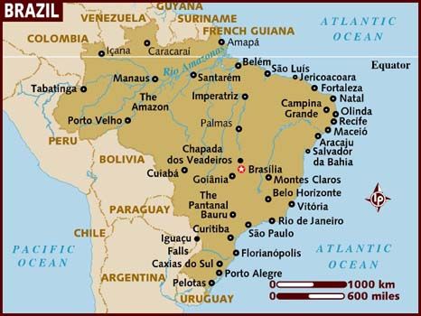 Map of Brazil - Lonely Planet