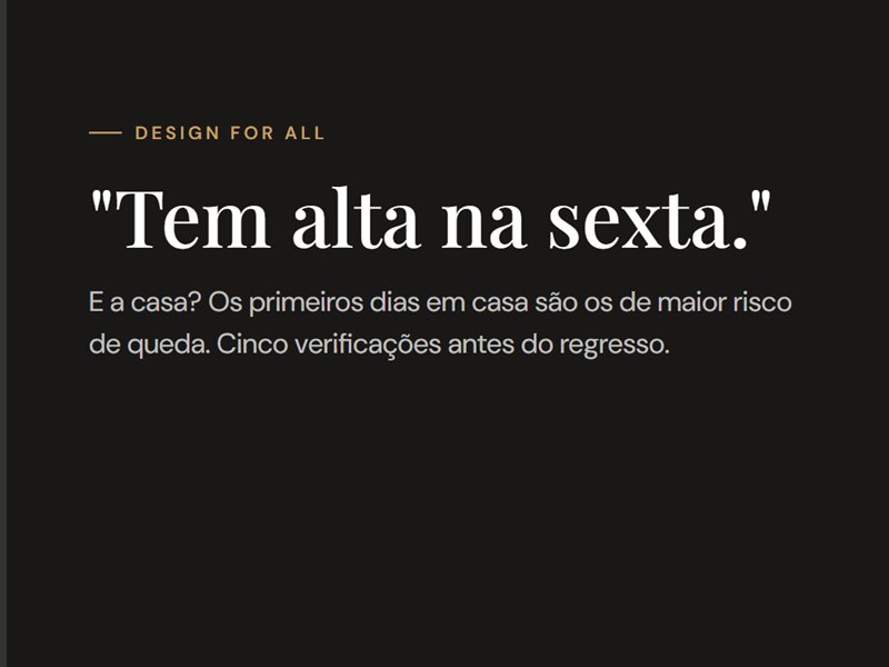 Alta hospitalar: preparar a casa antes do regresso