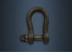 SMALL BOW SHACKLES TYPE A SCREW COLLAR PIN