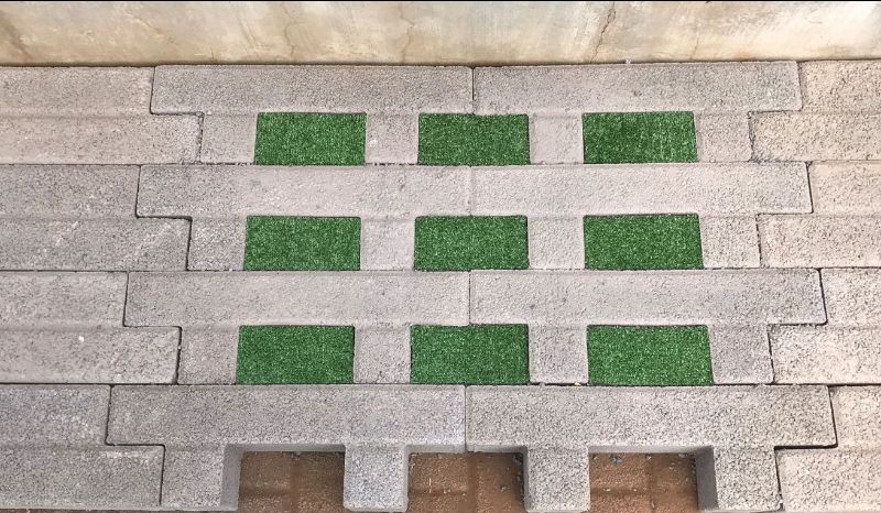 Multi Pave Evergreen paver for driveway, walkway, parking. Developed to provide solid walkways suitable for ladies high heels. Green friendly, water absorbent